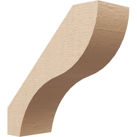5-inch W X 14-inch D X 14-inch H Geneva Rough Cedar Woodgrain TimberThane Knee Brace, Primed